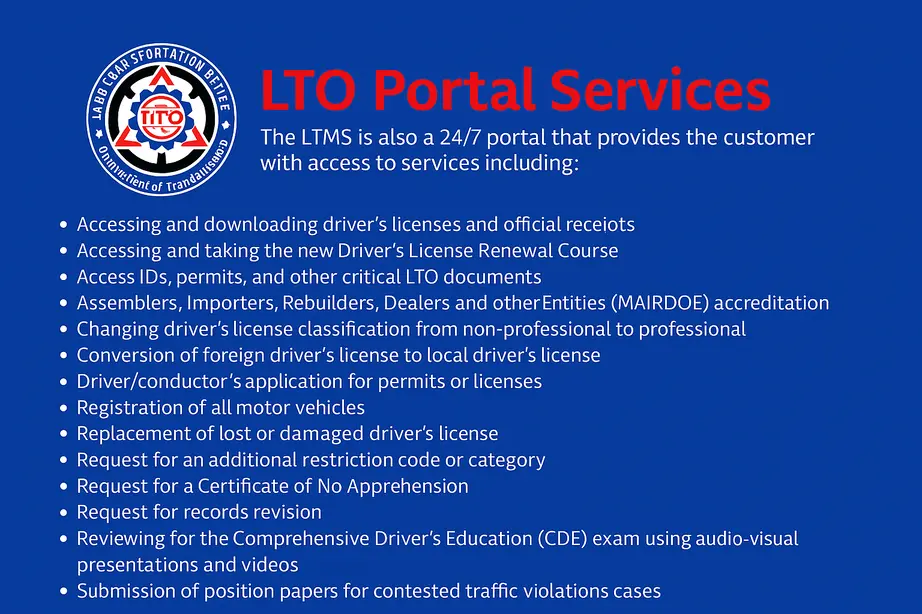 LTO Portal Services Philippines - Important Points